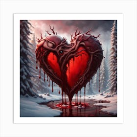 The heart hears, sees and suffers Art Print