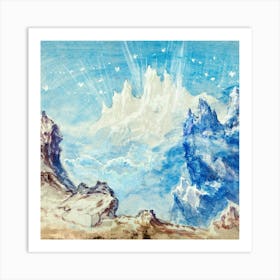 Mountain Scene 1 Art Print