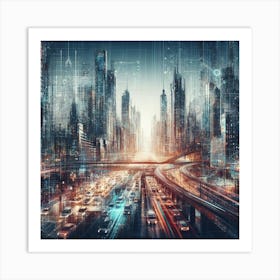 Futuristic Cityscape 7 Art Print