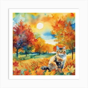 autumn day Art Print