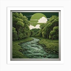 Lifelike Vision Green River Art 3 Art Print