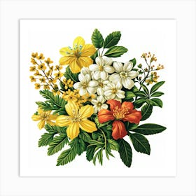 Bouquet Of Flowers Art 5 Art Print