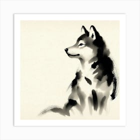 Husky Painting 1 Poster