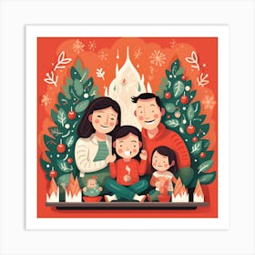 Christmas Family 1 Art Print