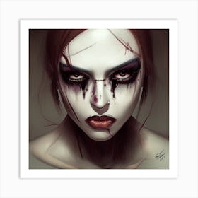 Evil reflection Art Print