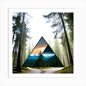 Triangle In The Forest Art Print