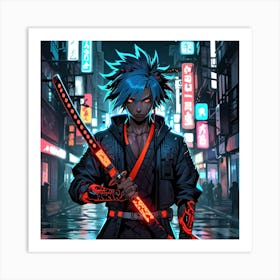 Ninja Samurai Art Print