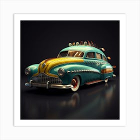 Vintage Car 3 Art Print