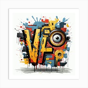 Letter V 2 Art Print