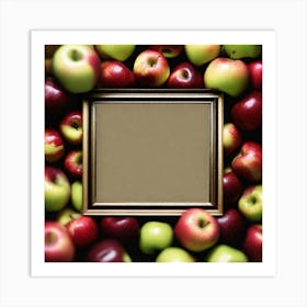 Frame With Apples Photo Art Print