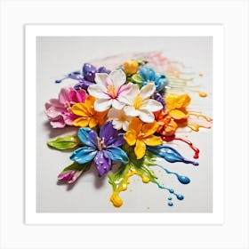 Colorful Flowers Art Print