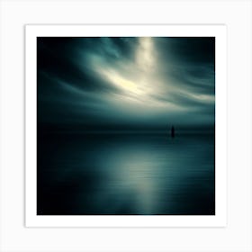 Dark Sky Over Water Art Print