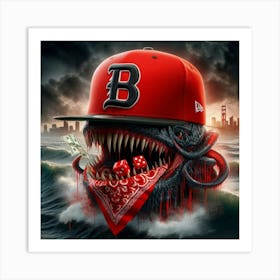 B-Ball Hat Art Print