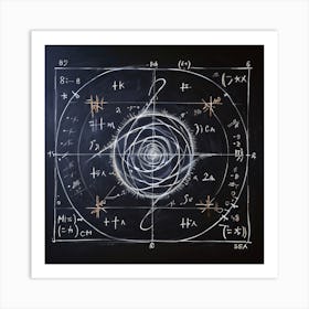 Mathematical Drawing Art Print