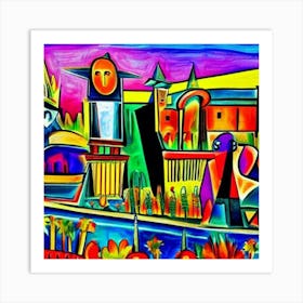 Cityscape By Samuel M Art Print