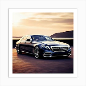 Mercedes S-Class Art Print