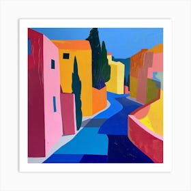 Abstract Travel Collection Rome Italy 4 Art Print