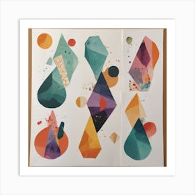 Abstract Geometric Shapes Art Print