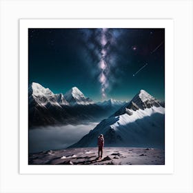 Night In The Mountains Art Print