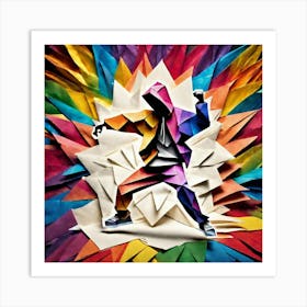 Origami Dancer 75 Art Print