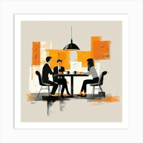 Business Meeting 7 Art Print