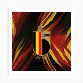 Belgium National Football Team Logo Wall Art 9 Art Print