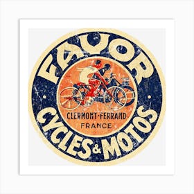 Favor Cycles And Motos Art Print