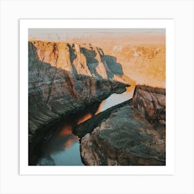 Colorado River Canyon Square Art Print