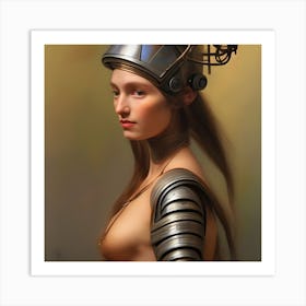 Robot Girl 7 Art Print