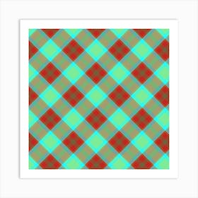 Plaid Fabric 120 Art Print