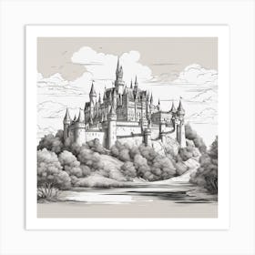 Castle In The Sky 3 Art Print