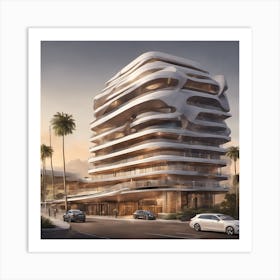 Hotel In The Middle Of The Desert Art Print