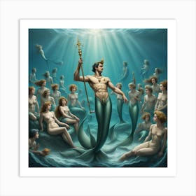 Mermaids 1 Art Print