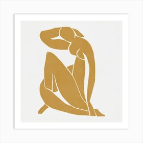 Golden Nude - Matisse Art Print