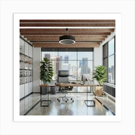 Modern Office 3 Art Print