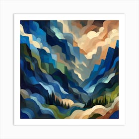 Blue Mountains Art Print