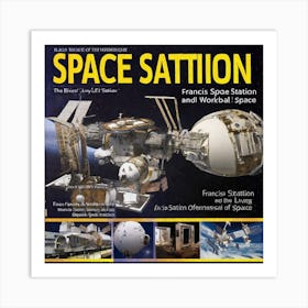 Space Station France Art Print