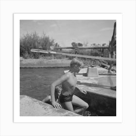 Untitled Photo, Possibly Related To Rupert, Idaho Schoolboys In Swimming By Russell Lee 1 Art Print