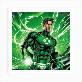 Green Lantern 9 Art Print