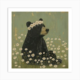 Bear Fairycore Painting 1 Art Print