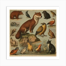 Default Default Vintage And Retro Animal Advertising Aestethic 3 (1) Art Print