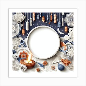 Diwali Background 4 Art Print