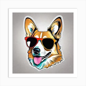 Corgi Dog 3 Art Print