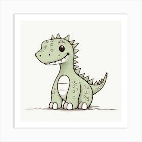 Dinosaur Baby Art Print