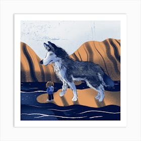 Husky Art Print