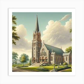 Church In The Countryside Art Print