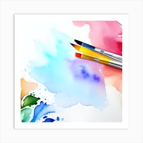 Watercolor Painting Art Print