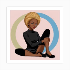 Afro Girl 2 Art Print