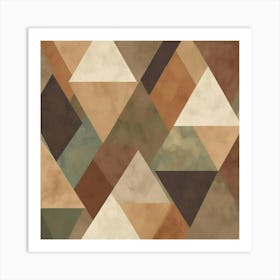 Abstract Triangles 13 Art Print