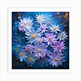 Abstract Flower Painting 1 Art Print